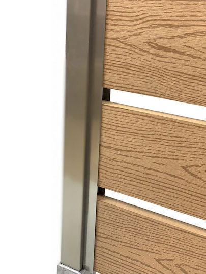 Newplan Deck Περίφραξης Κήπου από Αλουμίνιο 300x2x2.4εκ.