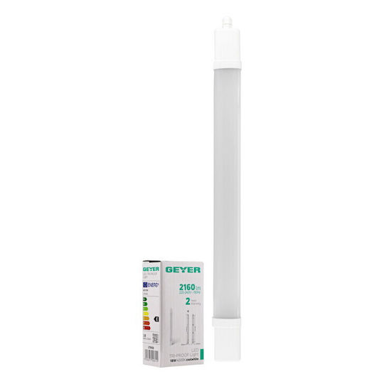 Ltri60 Beleuchtungsschiene LED Tri-proof 0,60m 18W 4000K 2160lm IP65 Geyer