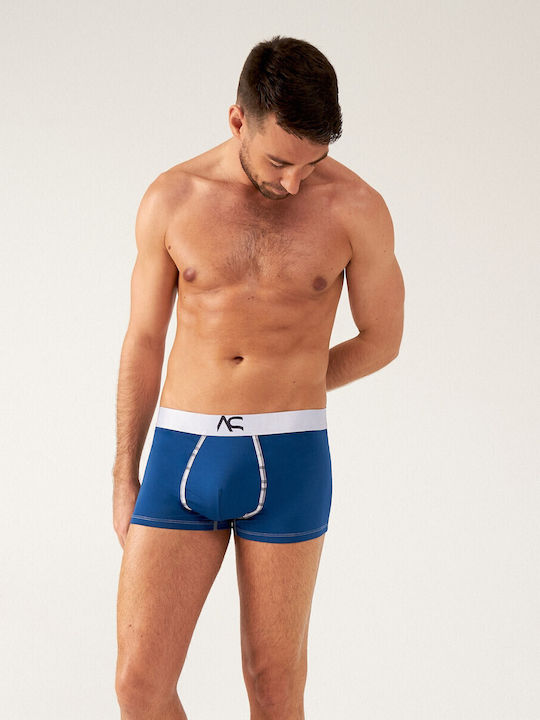 Men's Boxer Dark Blue with Patterns