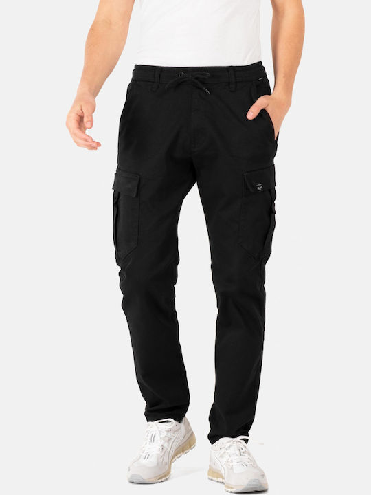 Reflex Easy Παντελόνι Cargo σε Κανονική Εφαρμογή Black