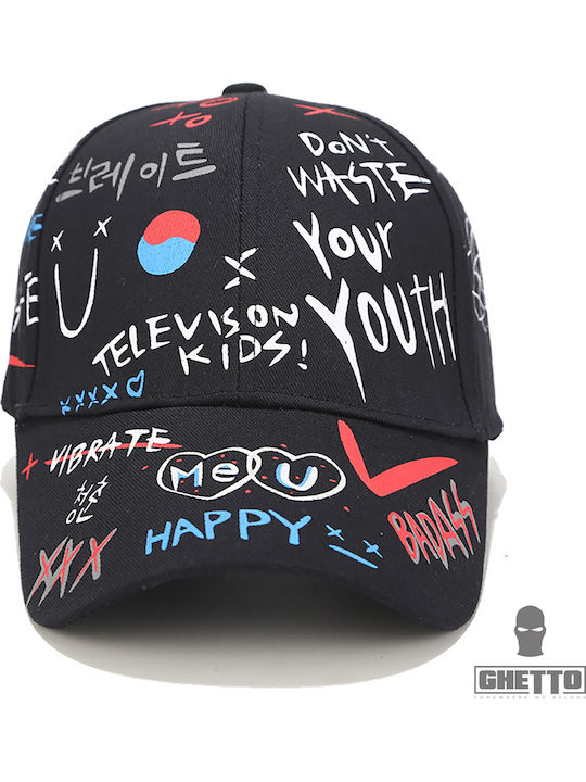 Ghetto Streetwear Graffiti Kappen Weiß Ghetto Streetwear Graffiti Kappen Weiß