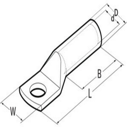 Κως Πρέσας Οπής 185mm²/o12mm Μακρύλαιμο