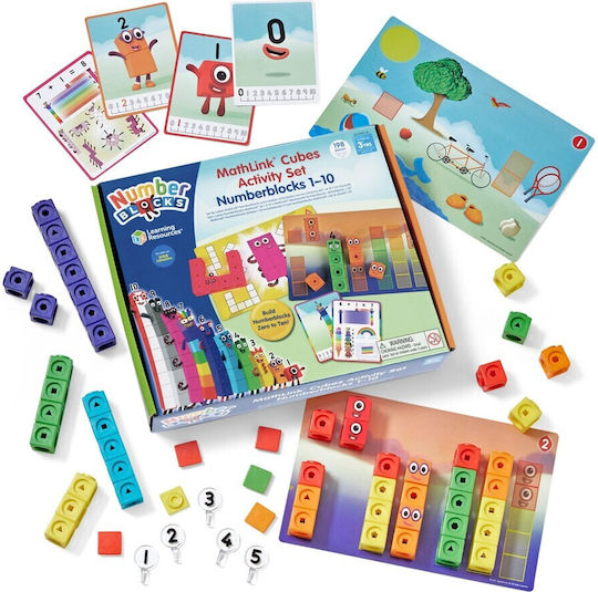 Learning Resources Mathlink Cubes Numberblocks 1-10 Activity Set Educational Game Letters & Numbers