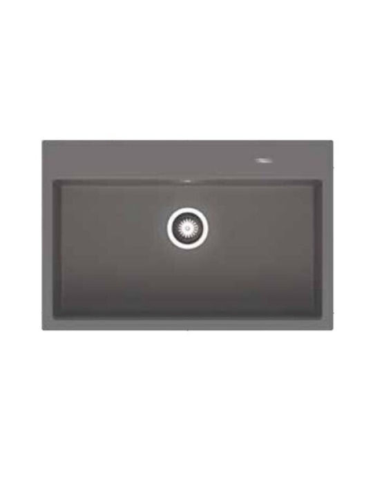 Pyramis Ithaka 1b 070244511 Drop-In Мивка от Синтетичен Гранит Ш78xД51см Желязно сиво