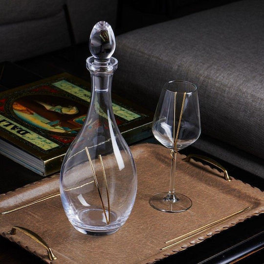 Daskalakis Wedding Carafe made of Metal Gold 1pcs