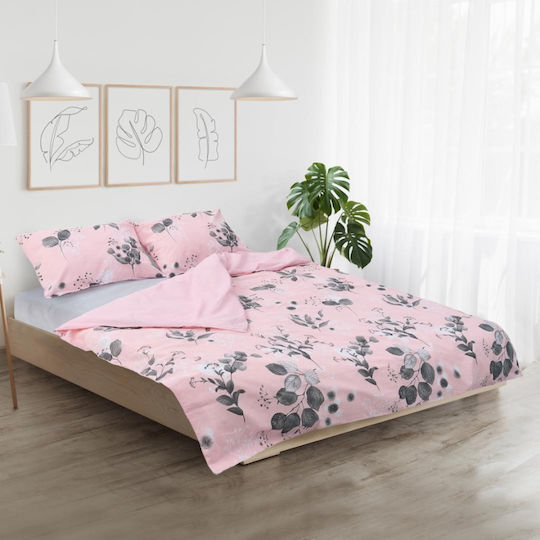 Heinner Плик за Завивка Памучен Полутораен 180x200 Розов