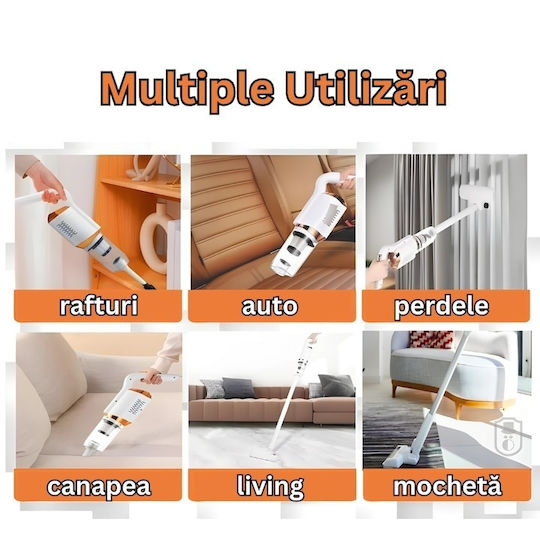 Прахосмукачка 2 в 1 Stick & Ръчна Бяла DP8G04YBM