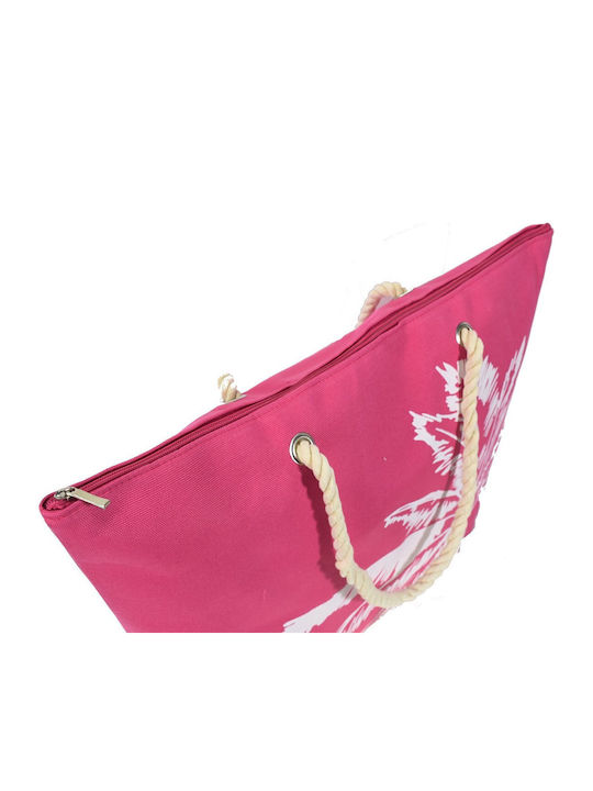 Seagull Fabric Beach Bag Pink