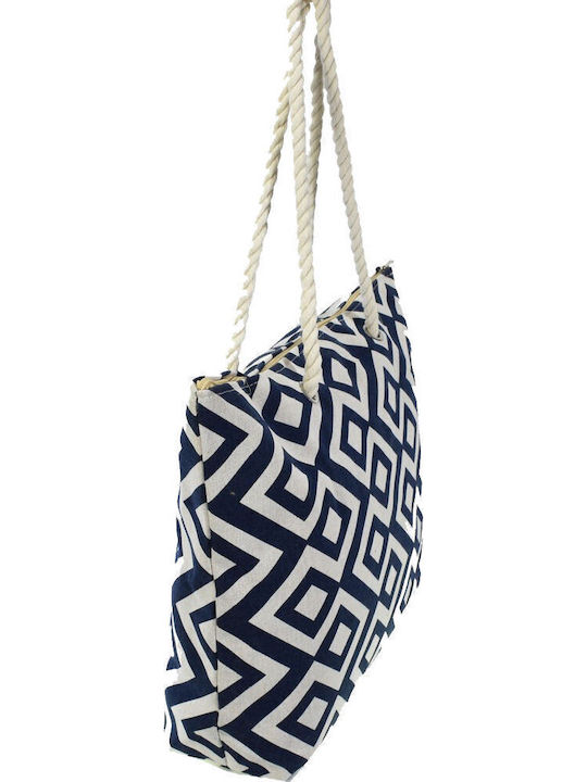 Seagull Fabric Beach Bag Blue
