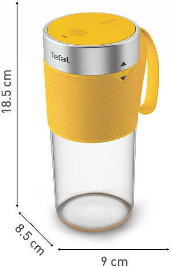 Tefal Lightmix Μπλέντερ με Κανάτα Tritan 300 ml Κίτρινο