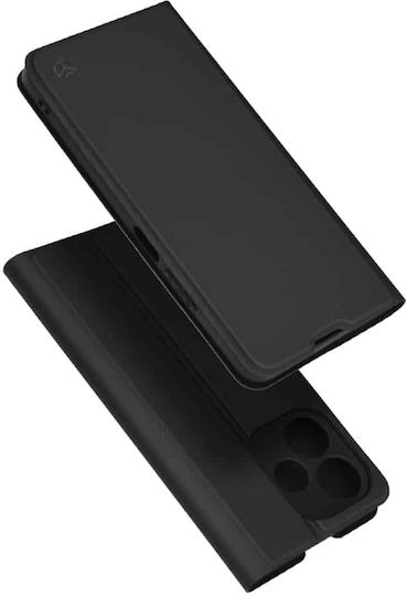 Techsuit Magskin Book Silicone / Synthetic Leather Black (Oppo A5 Pro)