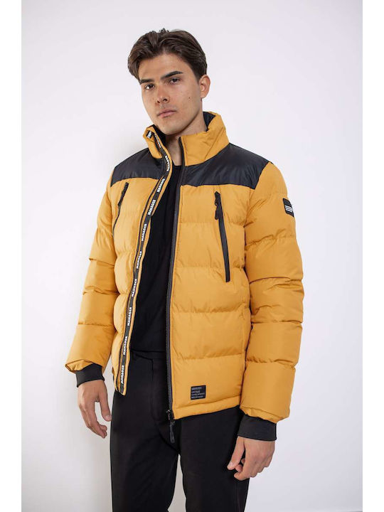 Winter Jacket Puffer Mustard