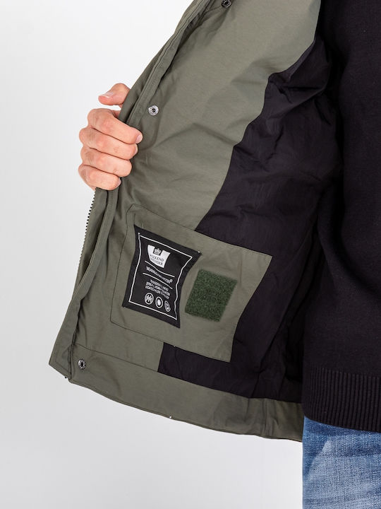 Ärmellos Winter Jacke Puffer Grün