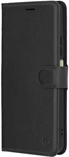 Techsuit Folio Wallet Leather / Silicone Black (Oppo A5 Pro)