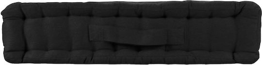 Atmosphera Floor Pillow Twily Douceur D'intérieur 100% Cotton Black 50x50cm