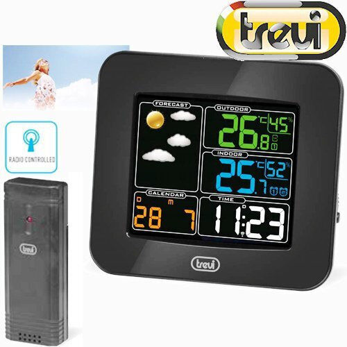 Trevi ME 3165 Безжична Метеорологична станция Цифров Настолен Черен