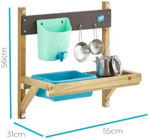 Mud Kitchen Medium Wall Accessories & Wooden Outdoor Playhouse