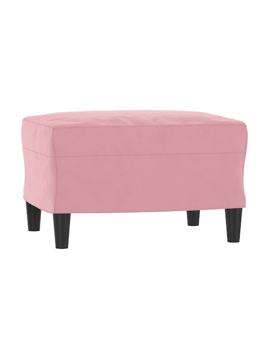Vidaxl Wohnzimmer-Set 3-teilig Rosa Samt 138x77x80cm Zweisitzer Rosa