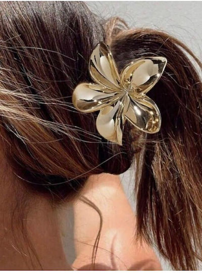 Claw Hair Clip Flower Shape Silver K 9600-Silver Silver