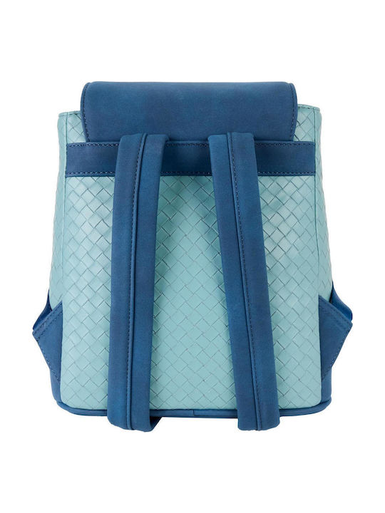 Loungefly Kids Bag Backpack Blue 22.86cmx11.43cmx26.67cmcm Disney Stitch Embroidered Mini