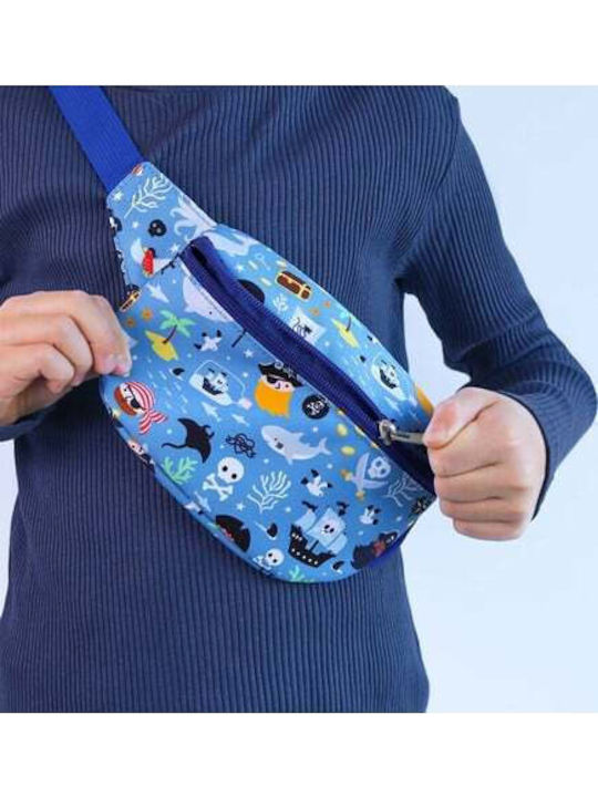 A Little Lovely Company Kids Waist Bag Blue 23cmx5cmx13cmcm