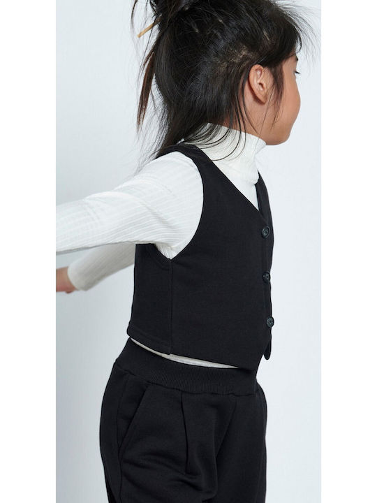 Kids Top Long-sleeved Black