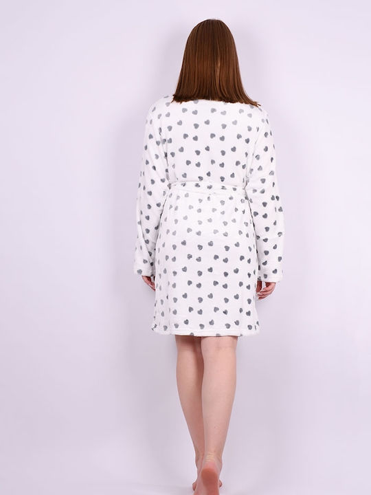 Tress Winter Damen Robe White