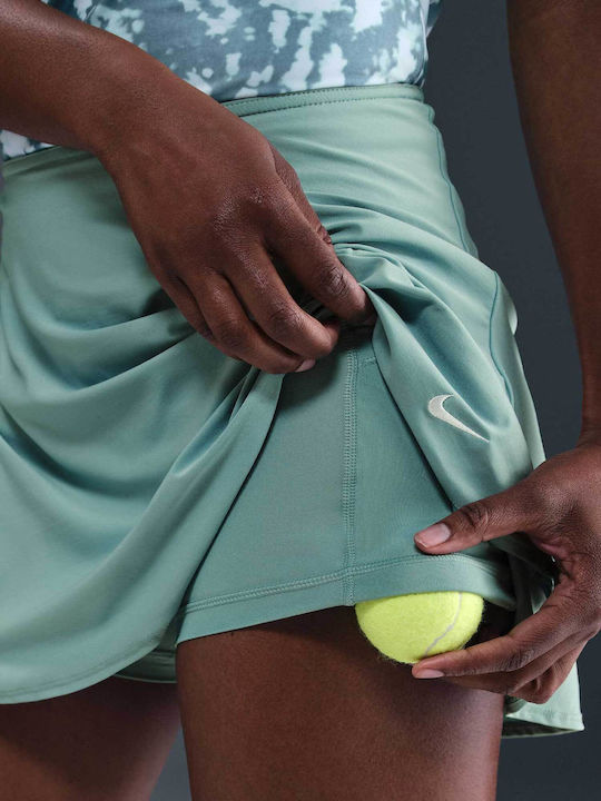 Nike Victory Drifit Flouncy Tennis Skirt FD6528-017 Women's Green Skirt