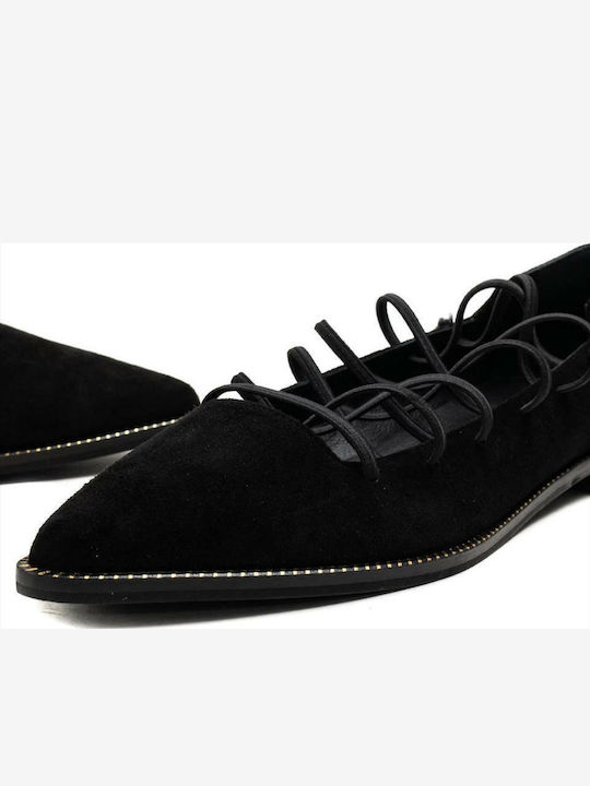 Suede Ballerinas Black