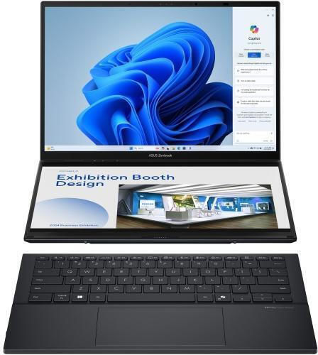 Asus ZenBook Duo 14 OLED UX8406CA-QL118X 14" Full HD Ecran Tactil (Ultra 7-255H/32GB/1TB SSD/Windows 11 Pro) Gri Inkwell (Tastatură Internațională Engleză)