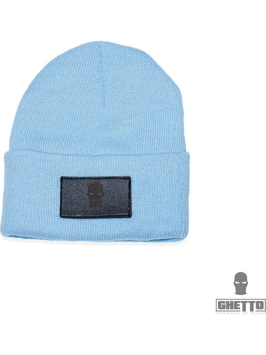 Beanie Unisex Σκούφος Πλεκτός σε Μπλε χρώμα