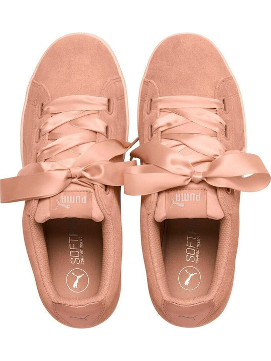 Vikky Platform Ribbon Sneakers Pink