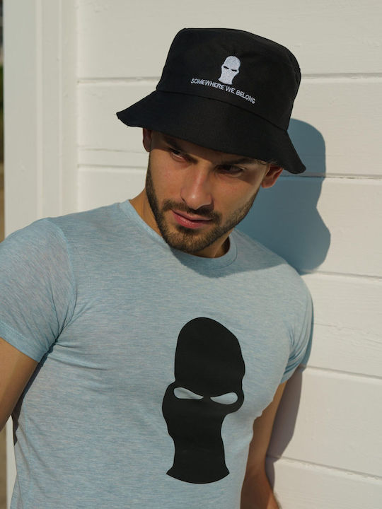 Ghetto Fabric Men's Hat Bucket Style Black