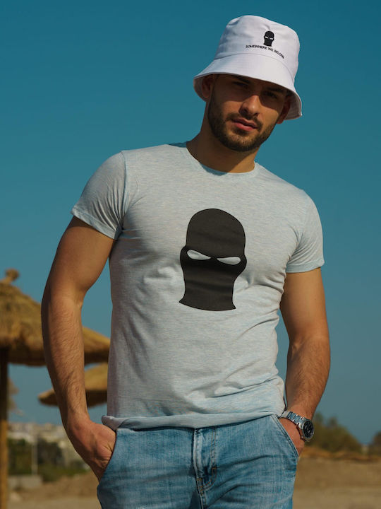 Ghetto Υφασμάτινo Ανδρικό Καπέλο Στυλ Bucket Λευκό