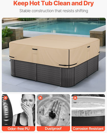 Vevor Sun Protective Pool Cover 228.5x228.5cm 1pcs