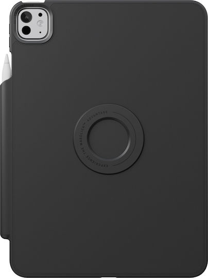 Uniq Rovus Snapmount Magnetic 360 Klappdeckel Drehbar Robust Schware (iPad Pro 13 M4 (2024))