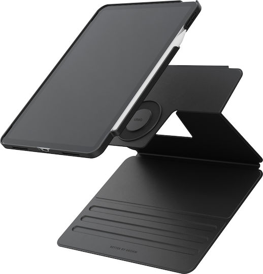 Uniq Rovus Snapmount Magnetic 360 Flip Cover Περιστρεφόμενη Ανθεκτική Μαύρη (iPad Pro 11 M4 (2024))