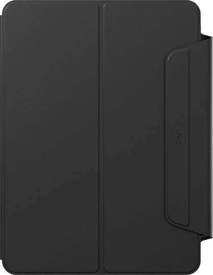 Uniq Rovus Snapmount Magnetic 360 Klappdeckel Drehbar Robust Schware (iPad Air 13" M2/M3 (2024/2025))