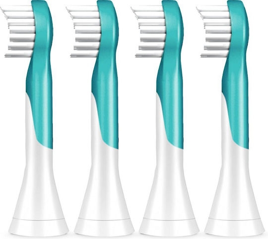 Philips Ανταλλακτικά Ηλεκτρικής Οδοντόβουρτσας Sonicare Kids 4τμχ για 3+ Χρονών