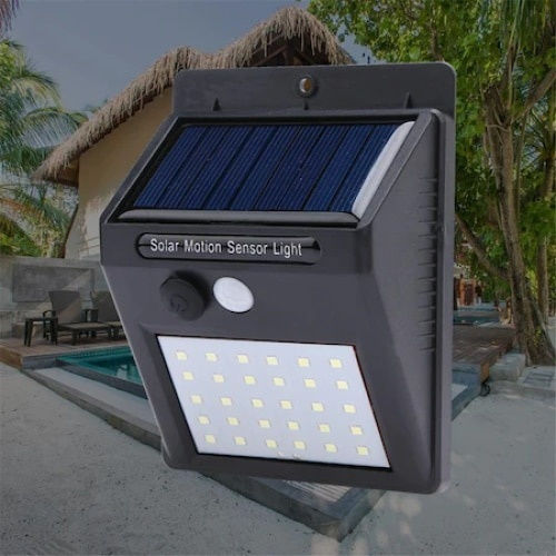 Montat pe perete Lampă Solară 0.55W cu Senzor de Mișcare IP65