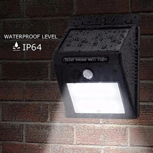 Montat pe perete Lampă Solară 0.55W cu Senzor de Mișcare IP65