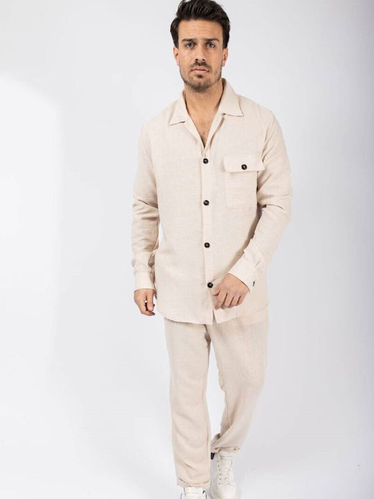 Trousers Elastic Beige