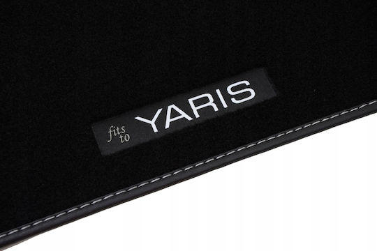 Me Premium Σετ Μπροστινά και Πίσω Πατάκια 4τμχ για Toyota Yaris 2012 Μαύρα