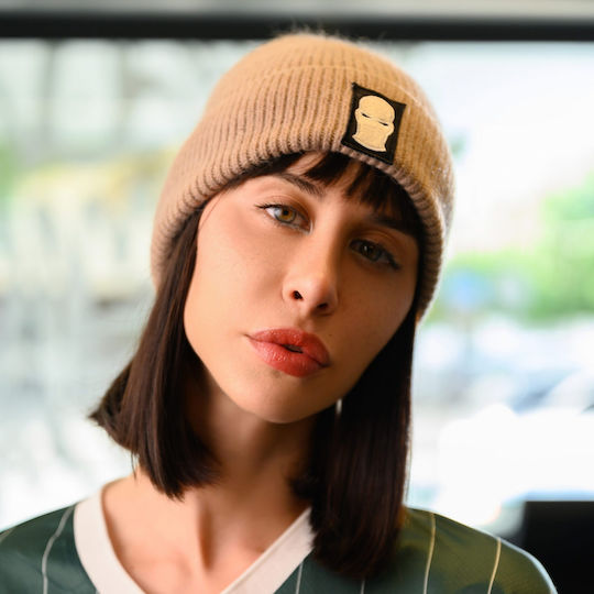 Beanie Unisex Căciulă Tricotat în culoarea Bej