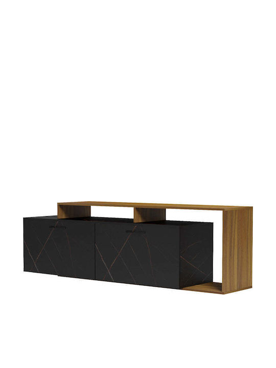 TV-Ständer Tobler Karydi-Schwarz Marmor M170xT40xH53cm