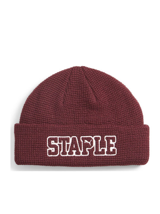 Beanie Unisex Beanie Knitted in Red color