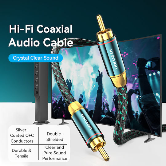 Vention Audio Digital Коаксиален RCA Кабел 5.0м Bctgj