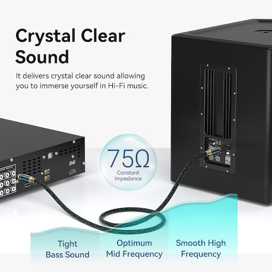 Vention Audio Digital Коаксиален RCA Кабел 5.0м Bctgj