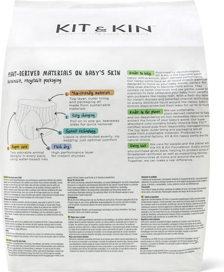 Kit & Kin Tape Diapers Eco-Friendly Hypoallergenic No. 8 for 19+kg 14pcs