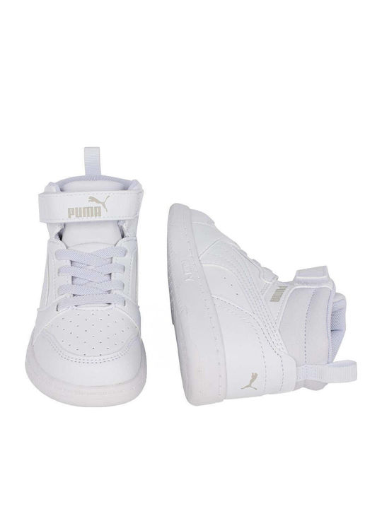REBOUND V6 Kids Sneakers High with Scratch White